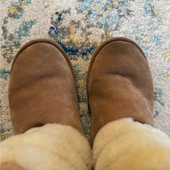 UGG Tan and Cream Shearling Boots - Picture 8 of 8